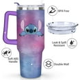 thumbnail image 3 of 40oz Stitch Tumbler for Cartoon Lovers,Cartoon Movie Stainless Steel Tumbler with Handle and Flip Straw Travel Mug Tumbler Cup Keeps Drinks Cold & Hot, 3 of 6