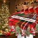 thumbnail image 2 of Fondo rústico a cuadros navideños ~ 1 mantel redondo de 60 pulgadas, lavable, reutilizable, resistente a las arrugas y a las manchas, 2 of 5