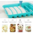 thumbnail image 4 of Kit de manga pastelera profesional de 8 piezas, bolsa pastelera reutilizable, 6 boquillas de pastelería y 1 manga pastelera de silicona azul, magdalenas y pasteles DIY, 4 of 5
