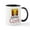 White/Black Inside, variant on CafePress - Cork Mug - 11 oz Ceramic Mug - Novelty Coffee Tea Cup