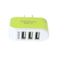 thumbnail image 1 of braveheart Universal Candy Color 3 USB Multi-Port Wall USB wall charger Charger US Plug Wall Adapter Cube Block AC 110-220V 5V, 1 of 4