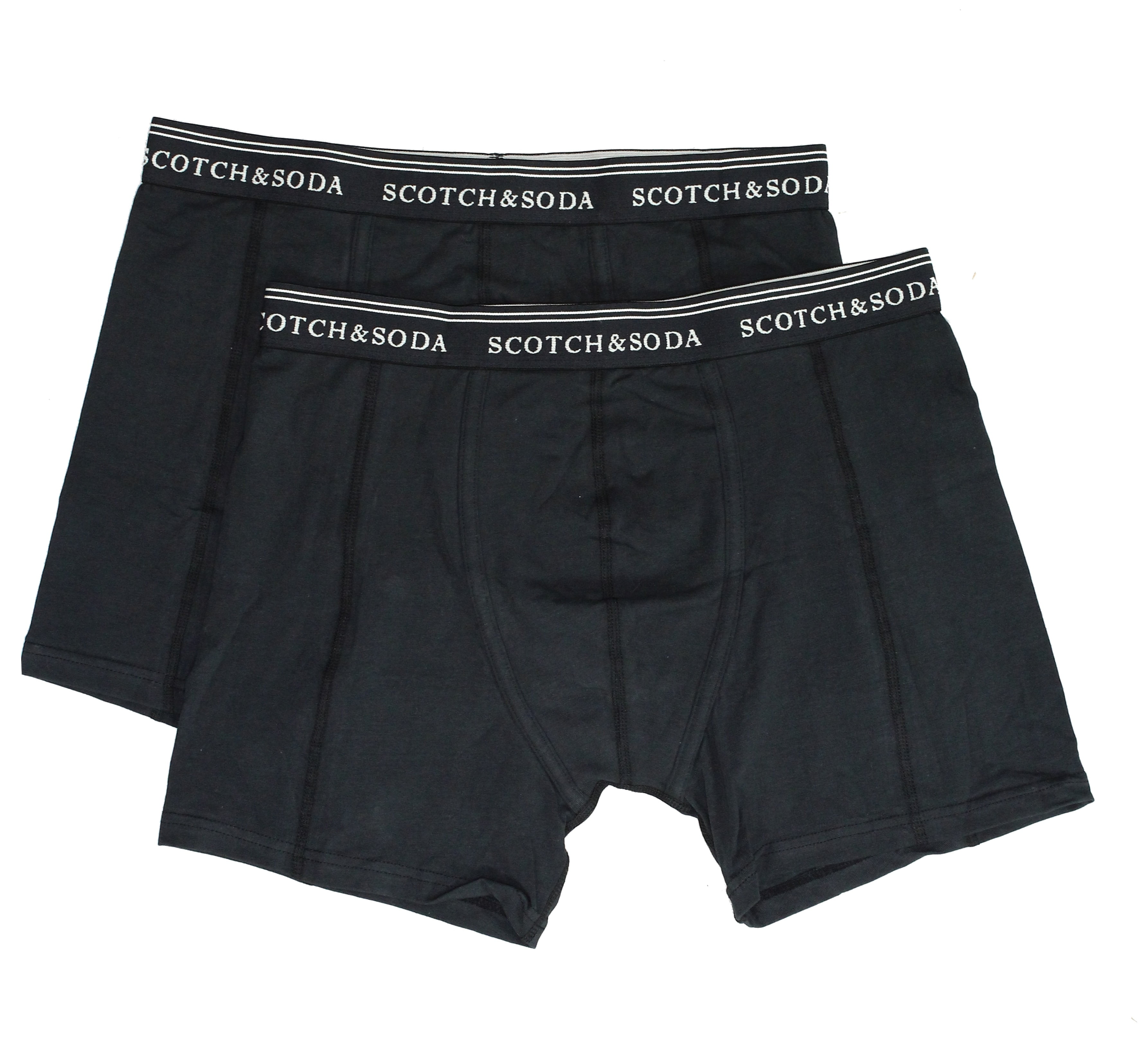 Scotch & Soda Underwear - Mens Underwear Large Logo 2-Pack Boxer Brief ...