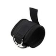 thumbnail image 4 of Correa de tobillo para máquina de cable, banda de resistencia ajustable para mujeres y hombres, accesorios para ejercicios de cadera, doble anillo en Negro shamjiam Correa de tobillo, 4 of 8