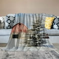 thumbnail image 2 of Chilfamy Snowy Barn Gifts Blanket Super Soft Flannel Blanket for Bed Sofa All Seasons Living Room Decor 60x80in, 2 of 6