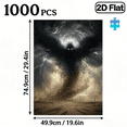 thumbnail image 3 of 1000pcs Adult Puzzle, 29.4*19.6 Inches Large Size, Desert Wing Silhouette Design Puzzle, Perfect for DIY Creative Fun with Family and Friends., 3 of 9