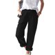 thumbnail image 1 of Pantalones cómodos de pierna recta con cintura elástica y bolsillos de color sólido para mujer, 1 of 5