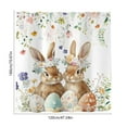 thumbnail image 3 of Hometravel Easter Themed Bathroom Shower Curtain, Fabric Linen Curtain with 12 Hooks, No Drill Easy Installation Curtain for Bathroom, Holiday Decor for Tub and Shower Area, 3 of 6