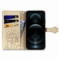 thumbnail image 3 of Étui Rabattable pour FOXDOCK iPhone 12 / 12 Pro, Cuir PU Embossé Chat et Chien avec Fentes pour Cartes, Support, 3 of 6