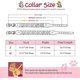 thumbnail image 3 of Veeki Cute Pu Leather Dog Collar - Rhinestone Flower Pattern Studded - 1 Inch Width Fit Small And Medium Dogsblack(s:11-13"), 3 of 4