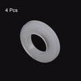 thumbnail image 3 of Uxcell 12.1mmx13.9mmx4mm Flanged Sleeve Bearings Nylon Bushings, White 4 Pack, 3 of 5