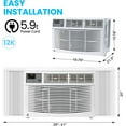 thumbnail image 2 of Zzistar Climatiseur de Fenêtre 12000 BTU, Unités de Climatisation de Fenêtre Murales avec Wi‐Fi Activé, Filtre Réutilisable, Télécommande, Refroidissement jusqu'à 550 Pi2, 2 of 7