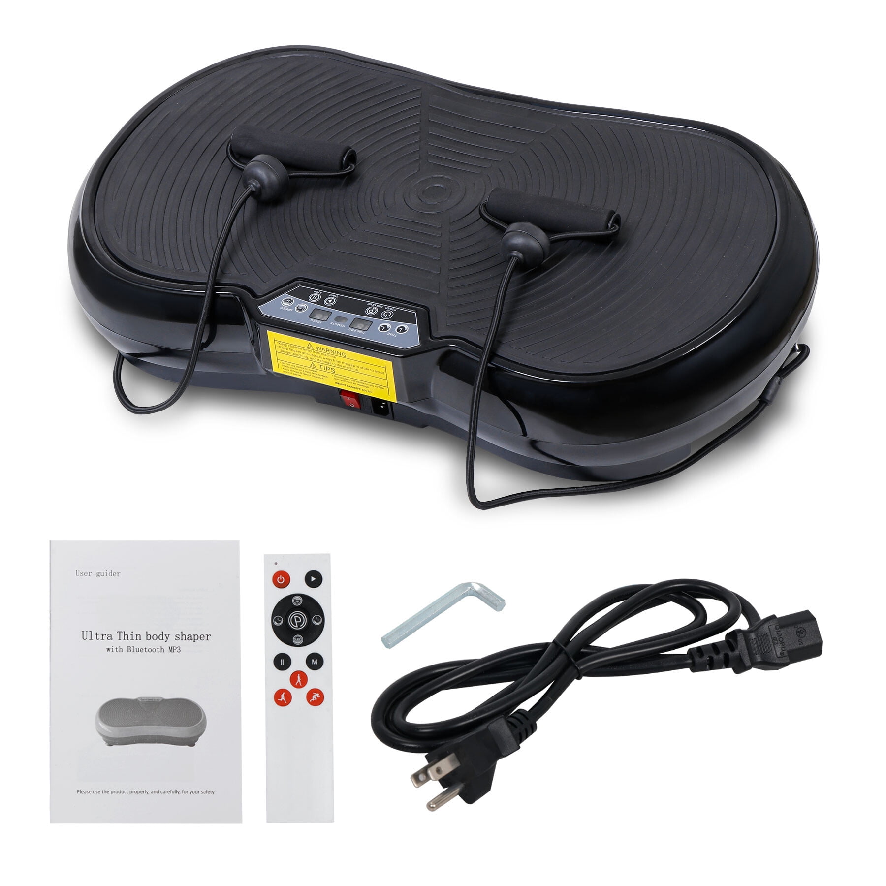 ZENSTYLE Fitness Vibration Massage Machine Massager Whole Full Body Shape Exercise Machine Black