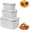 B,3PC, variant on Fruit Vegetable Storage Containers for Fridge, 4 in 1 Food Storage Containers with Lids, Stackable Fruit Storag𝐞 Container𝐬, for Vegetables & Frui𝐭 Organization (B,3PC)
