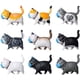 thumbnail image 1 of Paquete de 9 imanes de nevera con máscara de gato, lindo gato con imanes de máscara para nevera, decoración de cocina, decoración de nevera, adorno de gato para pizarra blanca, nevera, mapa, notas, calendario, foto, oficina Sailing Electrónica, 1 of 6