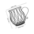 thumbnail image 2 of unbranded Canasta De Almacenamiento De Café En Hierro Negro Para Con Soporte Abierto Y Uso Multifuncional, 2 of 6