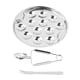 thumbnail image 4 of Juego de platos para caracoles, plato de comida, pinza para concha, herramientas para comer mariscos, accesorio de cocina, plato con base para, 4 of 9