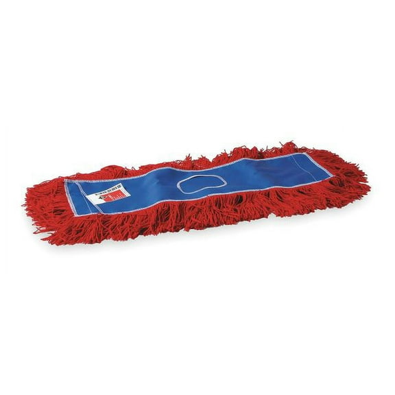 1 PK ToughGuy Dust Mop, Blue/Red, Nylon/Polyester