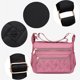 thumbnail image 3 of Dinheiro Bolso bandolera multifuncional, bolso de tela Oxford de nailon capaz e informalRosa, 3 of 5