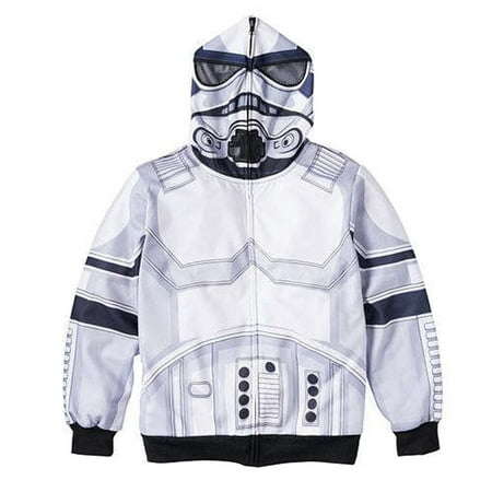 Star Wars Storm Trooper Boys Full Zip Character Hoodie