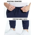 thumbnail image 6 of Baleaf Men's 27" Cotton Lounge Casual Pants Lightweight Joggers Sweatpants Workout Pocketed Pajamas 7/8 Length Navy Size XL, 6 of 7