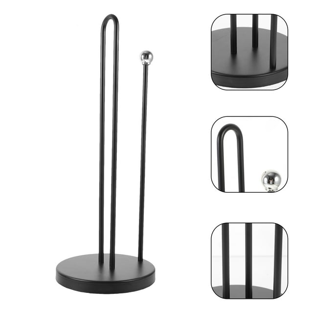 WEUVEB Toallas De Vertical De Hierro Negro Para Almacenamiento En Cocina O