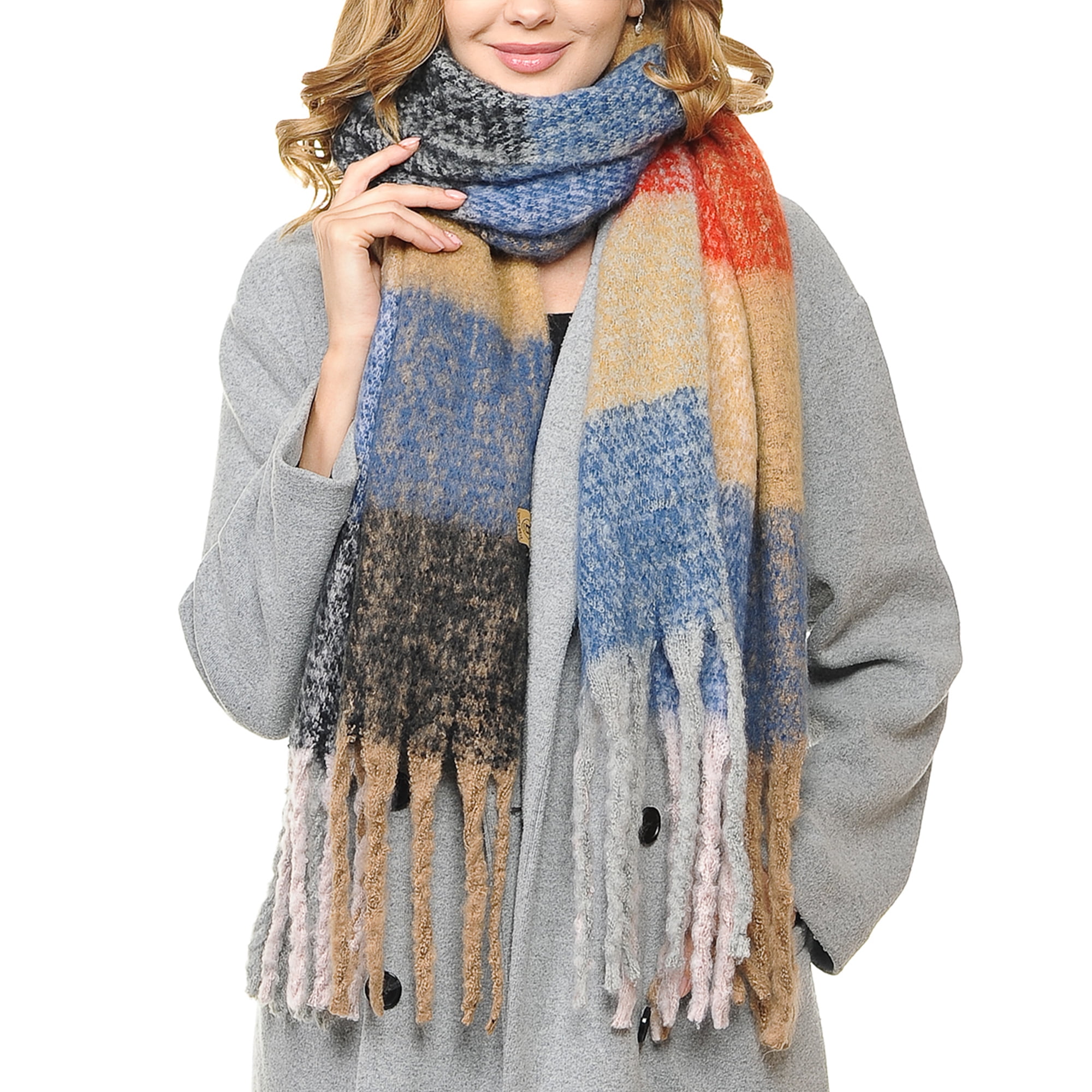 Casaba Unisex Blanket Style Warm Winter Scarves Wraps Shawls Long Great Gifts 