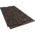 thumbnail image 5 of NewStone Canyon Ridge Faux Stone Panel, 45 3/4"W x 24 1/2"H x 1 1/4"D, Dark Tobacco Color, 5 of 9