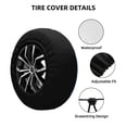 thumbnail image 2 of Pofeuu Tennis Racket Print Spare Tire Wheel Cover for Car Truck SUV Camper Universal Fit Spare Tire Cover RV Spare Tire Covers-16 inch, 2 of 6