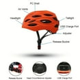 thumbnail image 4 of PENGX Bright Urban Cycling Helmet - Front & Rear LED Safety Lights - Adjustable Fit for Men & Women - Perfect for Commuting  Biking & Leisure Rides, 4 of 7