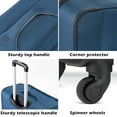 thumbnail image 2 of Coolife Luggage 4 Piece Set Suitcase TSA Lock Spinner Softshell lightweight (dark green), 2 of 7