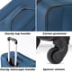 thumbnail image 4 of Coolife Luggage 4 Piece Set Suitcase Spinner TSA Lock Softshell lightweight (purple+sliver), 4 of 7