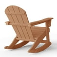 thumbnail image 4 of WestinTrends Malibu Outdoor Patio Porch Rocking Adirondack Chair (Set of 2), Teak, 4 of 16