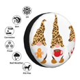 thumbnail image 4 of Goofa Christmas Gnomes In Leopard Pattern Universal Tire Cover for Jeep, SUV, Truck, and Trailer – Waterproof, UV-Resistant,Easy to Install, Fits 14"-17" Tires-14 inch, 4 of 6