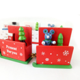 thumbnail image 4 of Christmas Wooden Train Ornament Cute Painted Toy Train With Santa Claus Snowman Crafts For New Year Xmas Party Decor Kids Gifts, 4 of 5