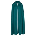 thumbnail image 4 of WHEANG Women Cape Shawl Halloween Hooded Cloak Lightweight Party Cape Shawl Accessory for Halloween Dress‑up Daily Layering M Green, 4 of 4