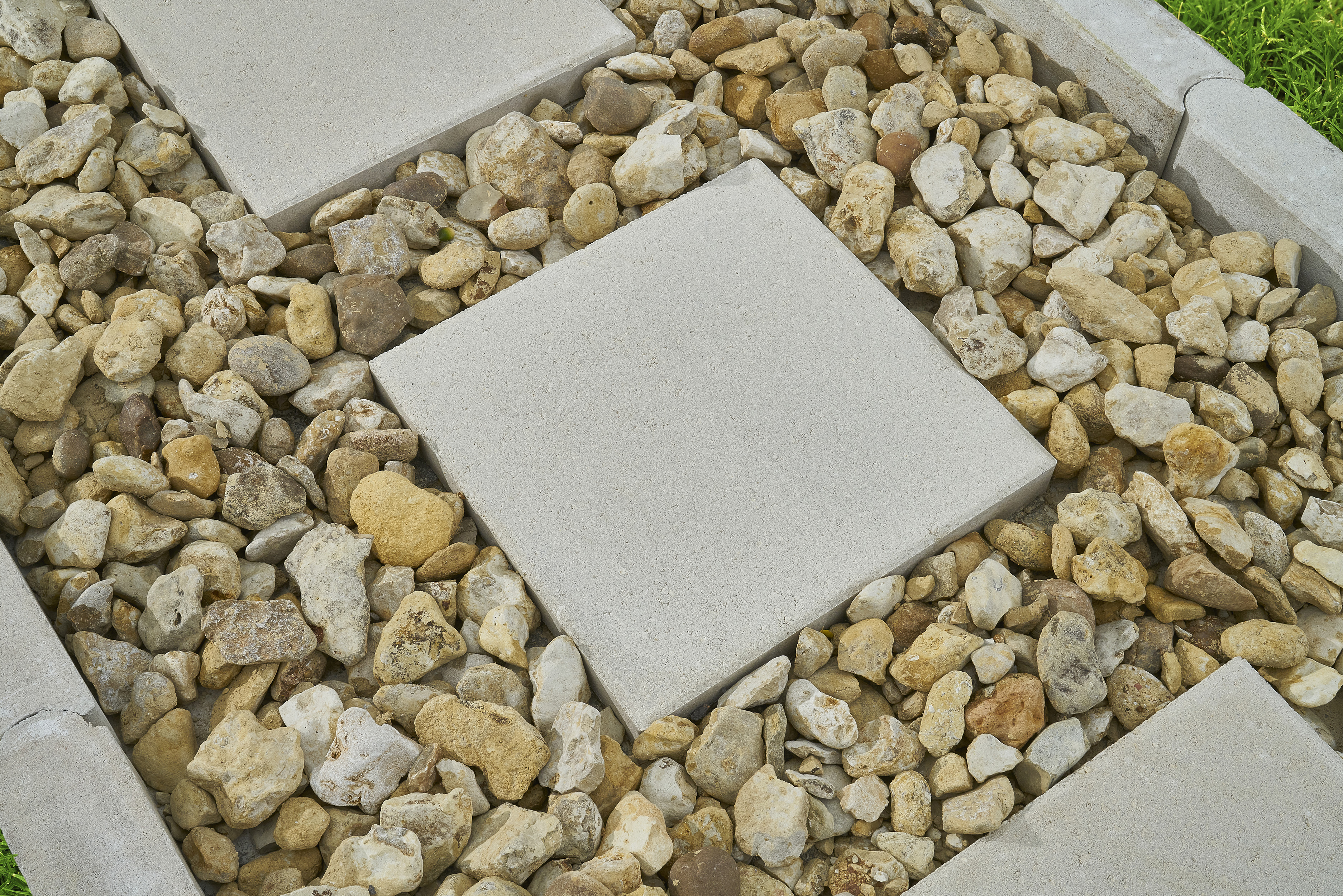 Pavestone 16" Square Limestone (White) Concrete Stepping Stone