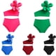 thumbnail image 2 of Conjunto de bikini de verano para niñas pequeñas con flores grandes, bonito traje de baño liso para niñas pequeñas, traje de baño de dos piezas para playa y sol, 2 of 5