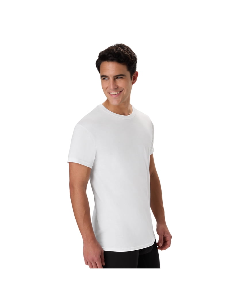 Hanes Men's Comfort Fit 3 Pack White Crew T-Shirt Undershirts