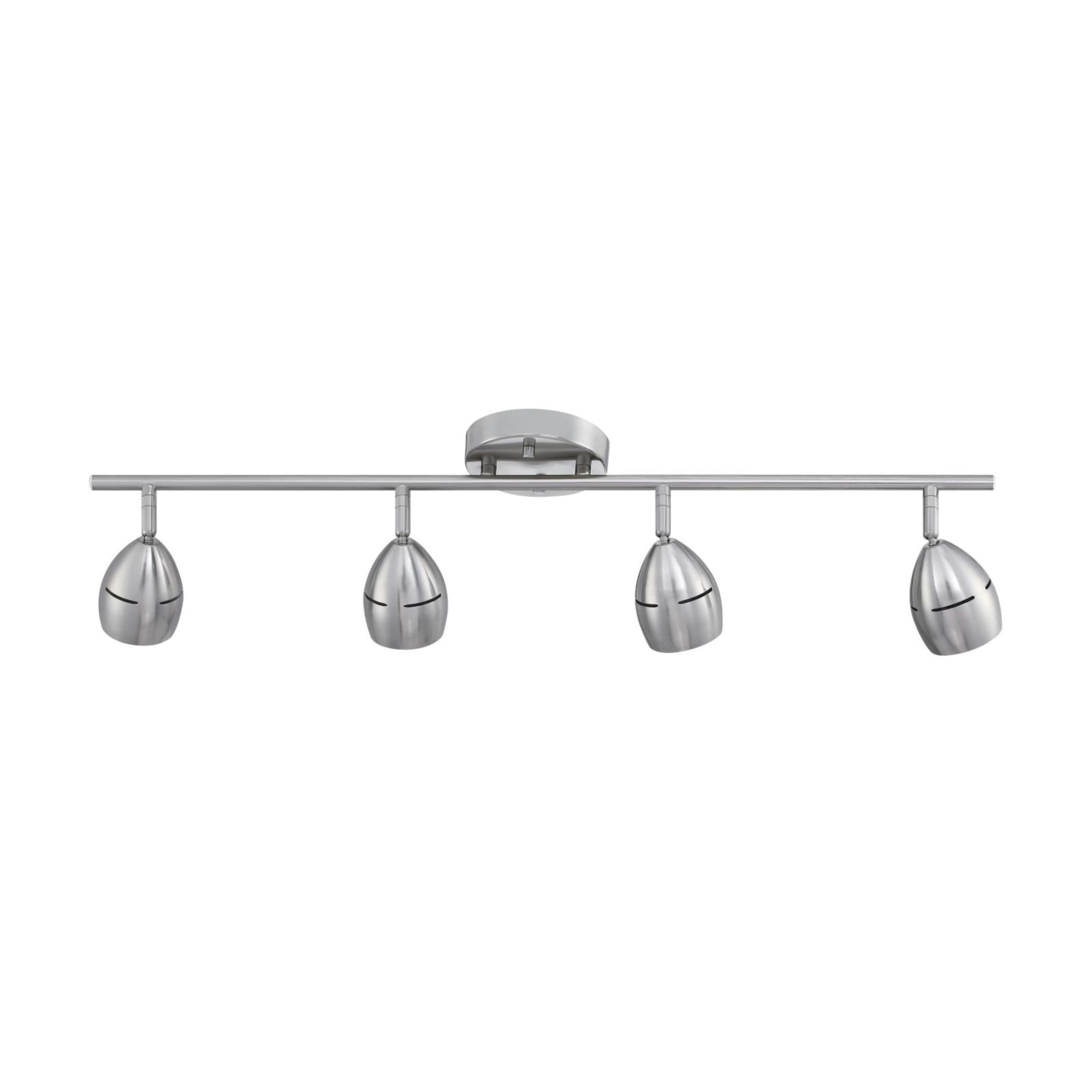 Westinghouse Lighting 6129500 Borgata Four Light LED Track Light Kit, Brushed Nickel