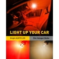 thumbnail image 4 of AUXITO 194 LED Light Bulb Red 168 2825 W5W T10 Wedge 14-SMD LED Replacement Bulbs for Car Dome Map Door Courtesy License Plate Lights, Pack of 10, 4 of 8