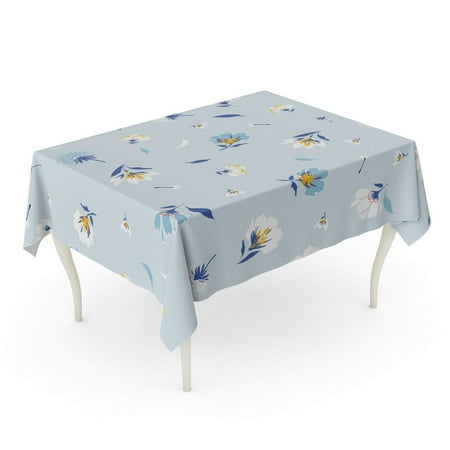 

KDAGR Blossom Floral Pattern in The Blooming Botanical Motifs Scattered Tablecloth Table Desk Cover Home Party Decor 60x120 inch