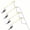 Chrome(Polished Brass Aluminum rod), variant on JoyRain Toilet Repair Kit - Front-Mount Handle Replacement with Stainless Steel Flapper Chain, Fits Most Toilets (White, Aluminum Rod, 1-Pack)