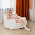 thumbnail image 6 of Bean Bag Chair,Big Bean Bag Chairs for Adults with Filling,Lazy Floor Chair with Back Support,Memory Foam Sofa with Armrests Giant Beanbag Chair for Bedroom Livingroom, 6 of 8