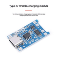 thumbnail image 2 of Type-C 18650 Lithium Battery Charger Module 5V 1A Charging Board with Dual Protection Functions for DIY Projects 10Pcs, 2 of 6