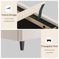thumbnail image 5 of TEQIN Bed Frame with Upholstered Wingback Headboard,Heavy-Duty Platform Bed Frame, Wooden Slat Support No Box Spring Needed,, Easy Assemnly, 5 of 6