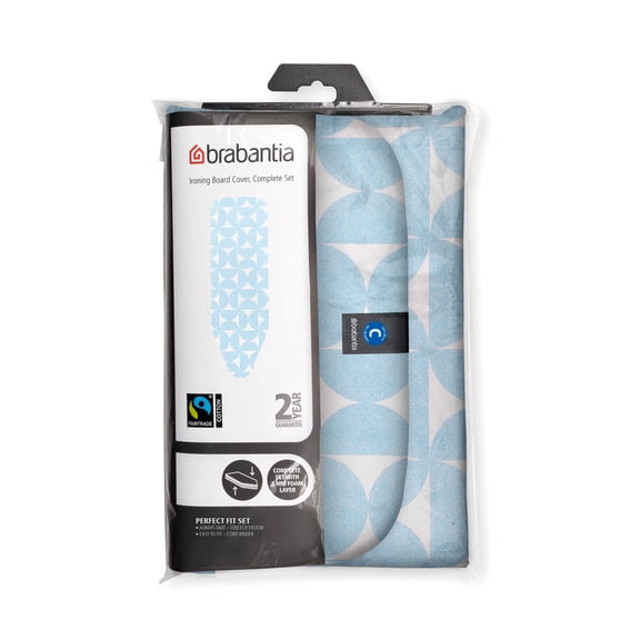 Brabantia Ironing Board Cover C, 49 x 18 in (124 x 45 cm) With 0.3 in (8 mm) Foam