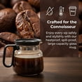 thumbnail image 3 of 16 Oz Coffee Pot Mug,Mini Coffee Pot Cup,with Spill Proof Lid Heatproof Glass Mug Large Capacity ideal Gift for Coffee Lovers (1pcs), 3 of 5