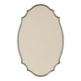 thumbnail image 6 of Kate and Laurel Leanna Decorative Scalloped Metal Pinboard, 24 x 36, Silver, Framed Rounded Oval Vintage Bulletin Board for Unique Display, Organization, and Decor, 6 of 8