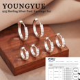 thumbnail image 4 of YEUOYEA 3 Pairs Small Huggie Hoop Earrings Set for Women, Hypoallergenic 14K Gold Plated S925 Sterling Silver Post, Jewelry Gift, 4 of 6
