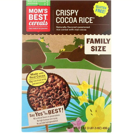 Moms Best Naturals Cereal - Crispy Cocoa Rice - 17.5 oz - case of (Best Selling Breakfast Cereal)